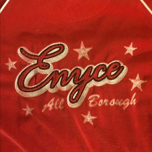 Like new enyce red velour jacket. (Vintage)